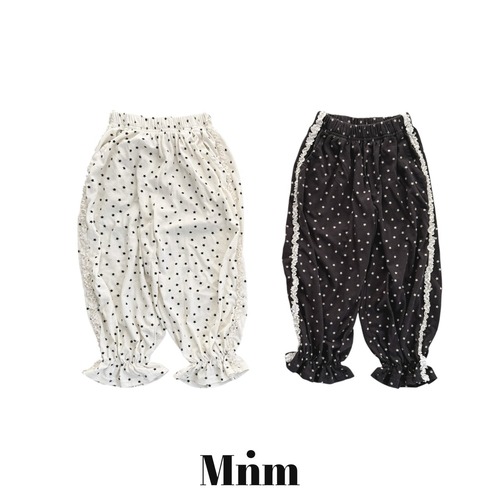 charcoal XL［即納］star frill pants /MINIMAL26summer