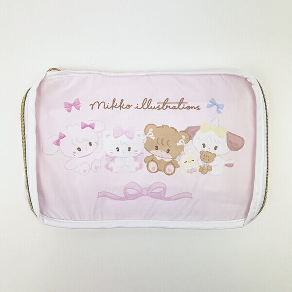 mikko illustrations ミッコ メッシュ収納ポーチ トラベルポーチ