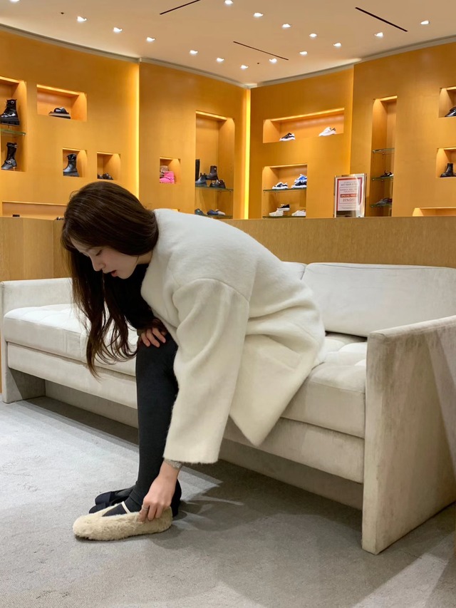 (OUNCE)  center  alpaca half  coat / 2color