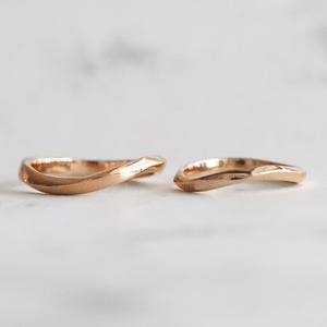 【結婚指輪】ウェーブひねり_K18PG