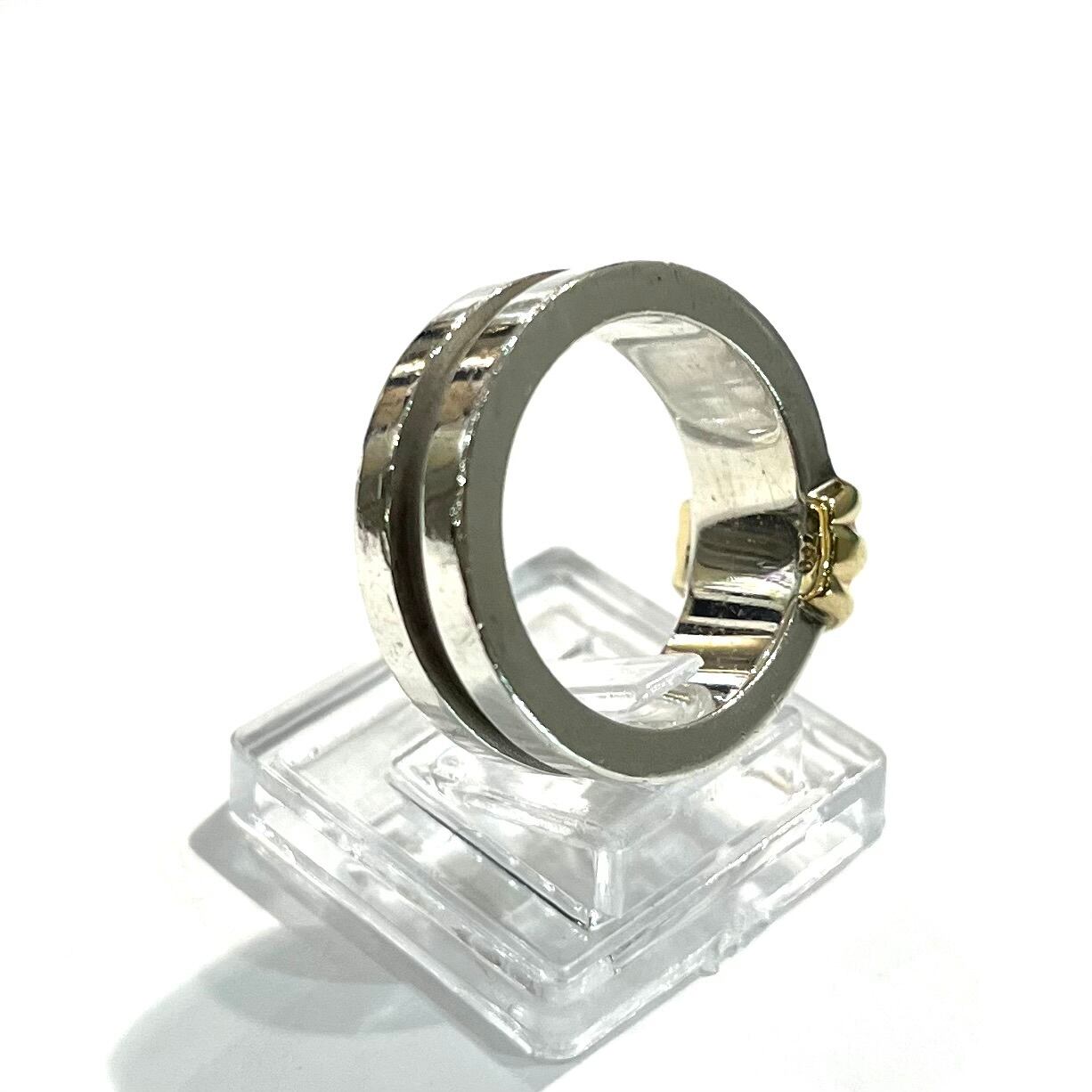 TIFFANY&CO】【11号】2414 希少サイズ18K金 グルーブド ウィズ リング