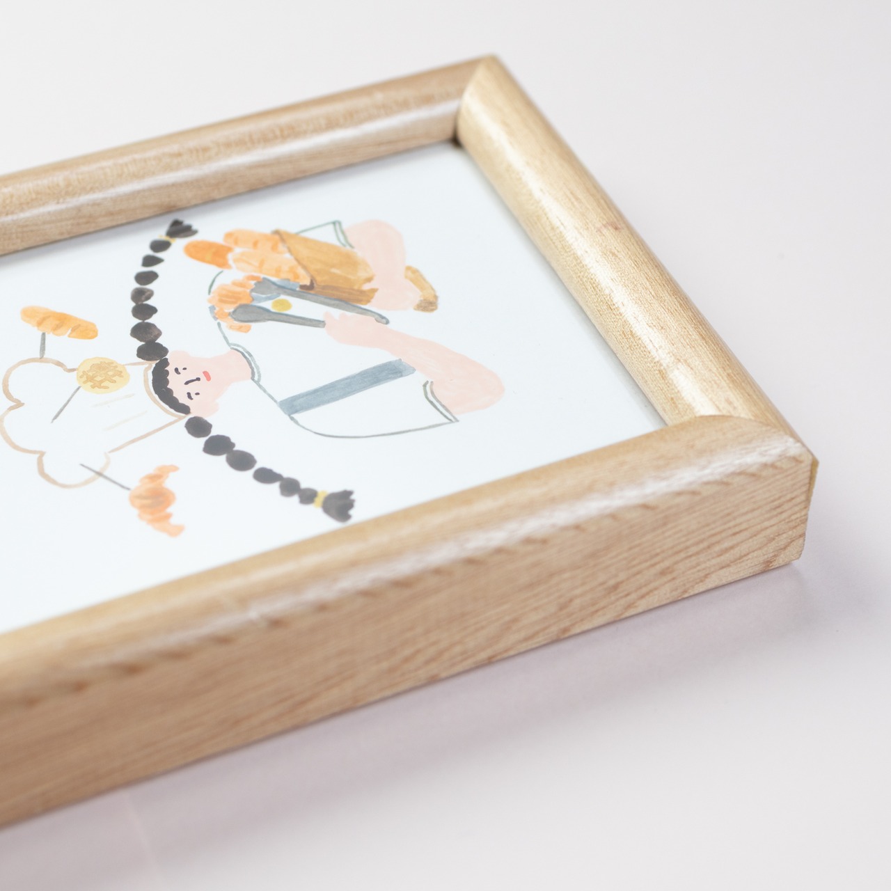 < Riie ／ ワカイリエ > 原画「美味しいパン屋さんの帽子」