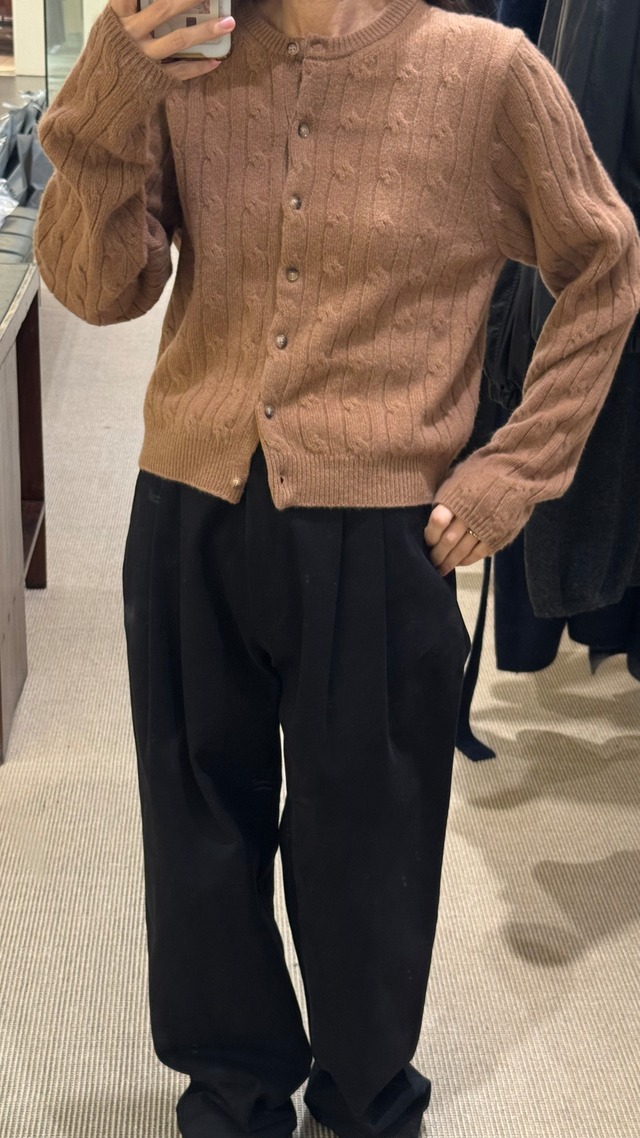 (予約) vegetable / Pinot twist cardigan 2color