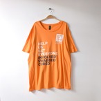 USA古着 GIFT OF LIFE ロゴプリント ビッグサイズ Tシャツ オーバーサイズ メンズ2XL オレンジ色 @BB0155
