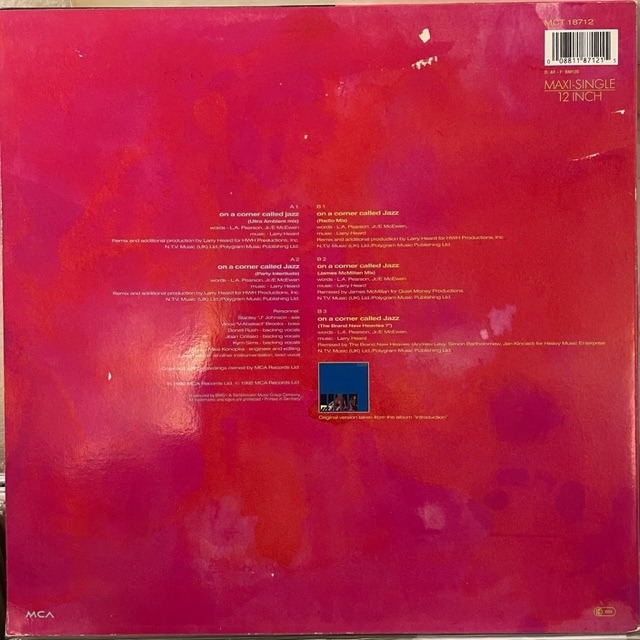 MR.FINGERS "ON A CORNER CALLED JAZZ" 12" EAD RECORD