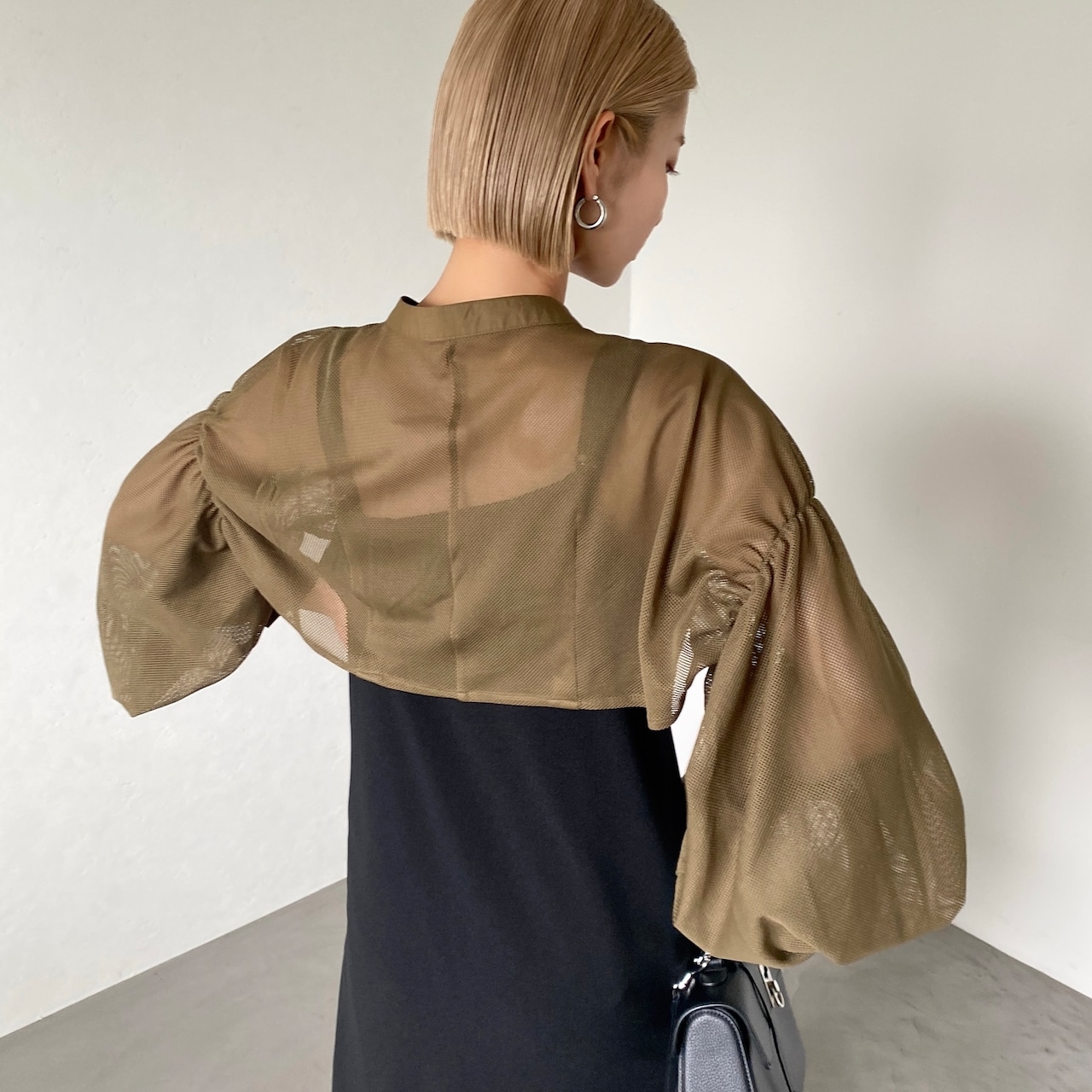 mesh short 2way bolero/khaki