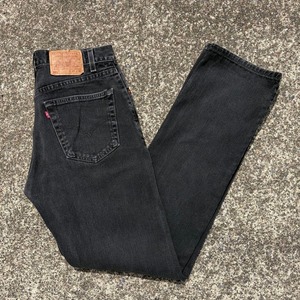 【W33 L36】USA製 00's Levi's 505 古着 ブラックジーンズ