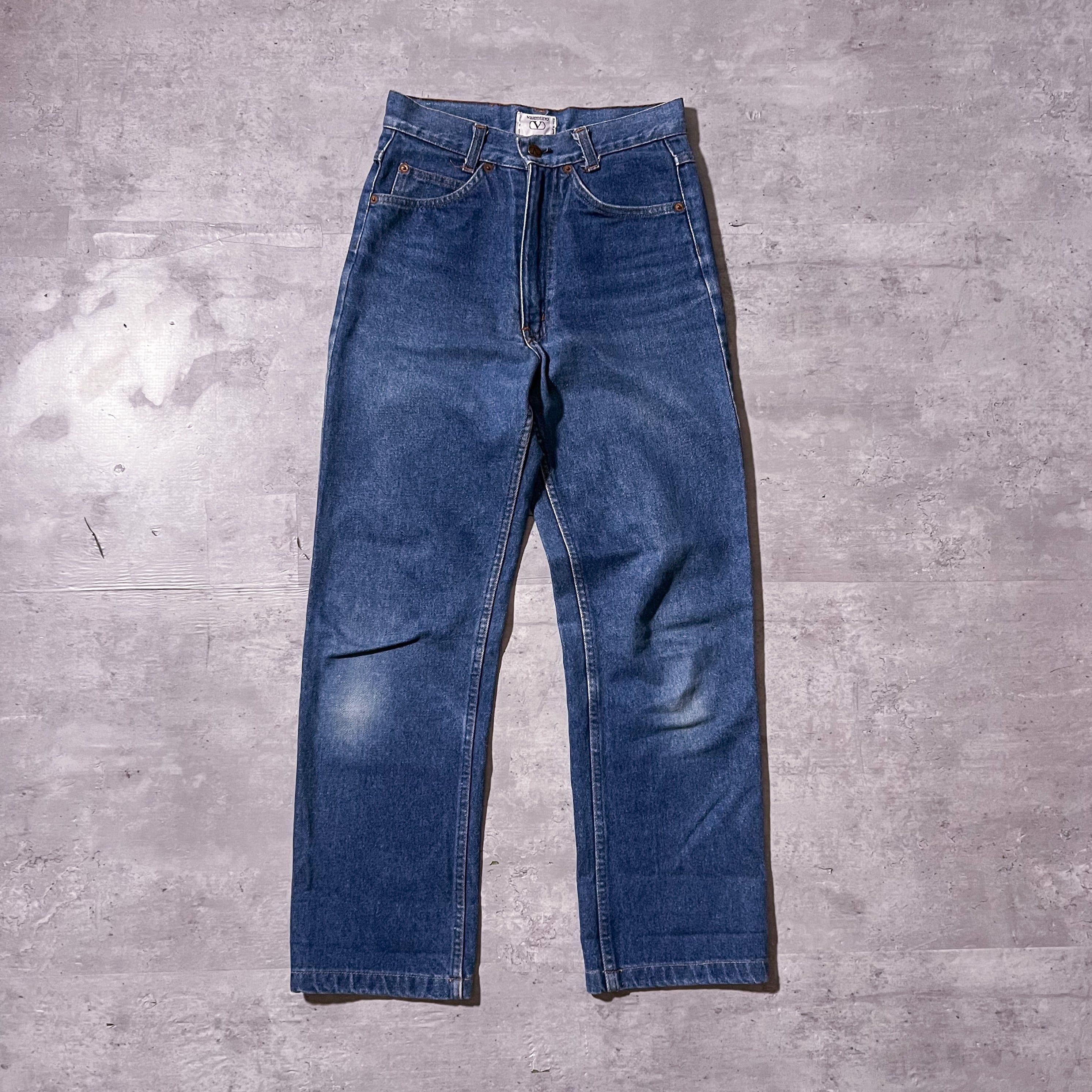 80s “Valentino” blue denim pants made in Itary 80年代