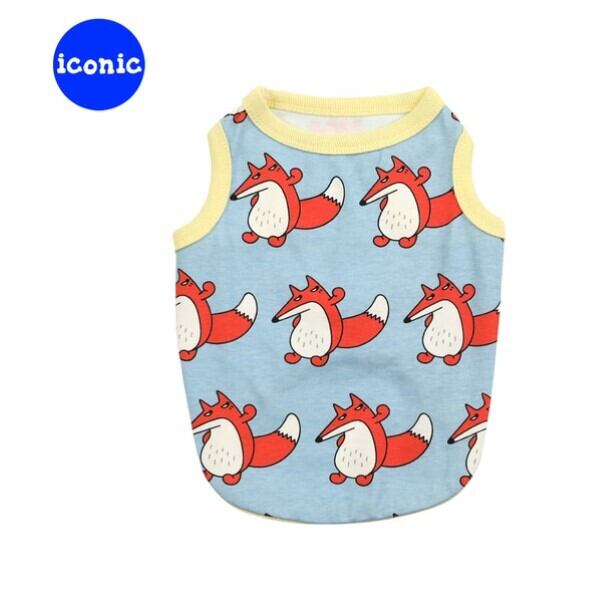 SM～3XL/予約【andblank】CaptainFox Sleeveless《PastelBlue》