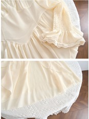 【0079】Floral Corset Fairy Long Sleeve Dress