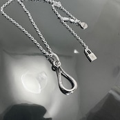 OPEN TEARDROP with DIAMOND NECKLACE / オープンティアドロップダイヤモンドネックレス