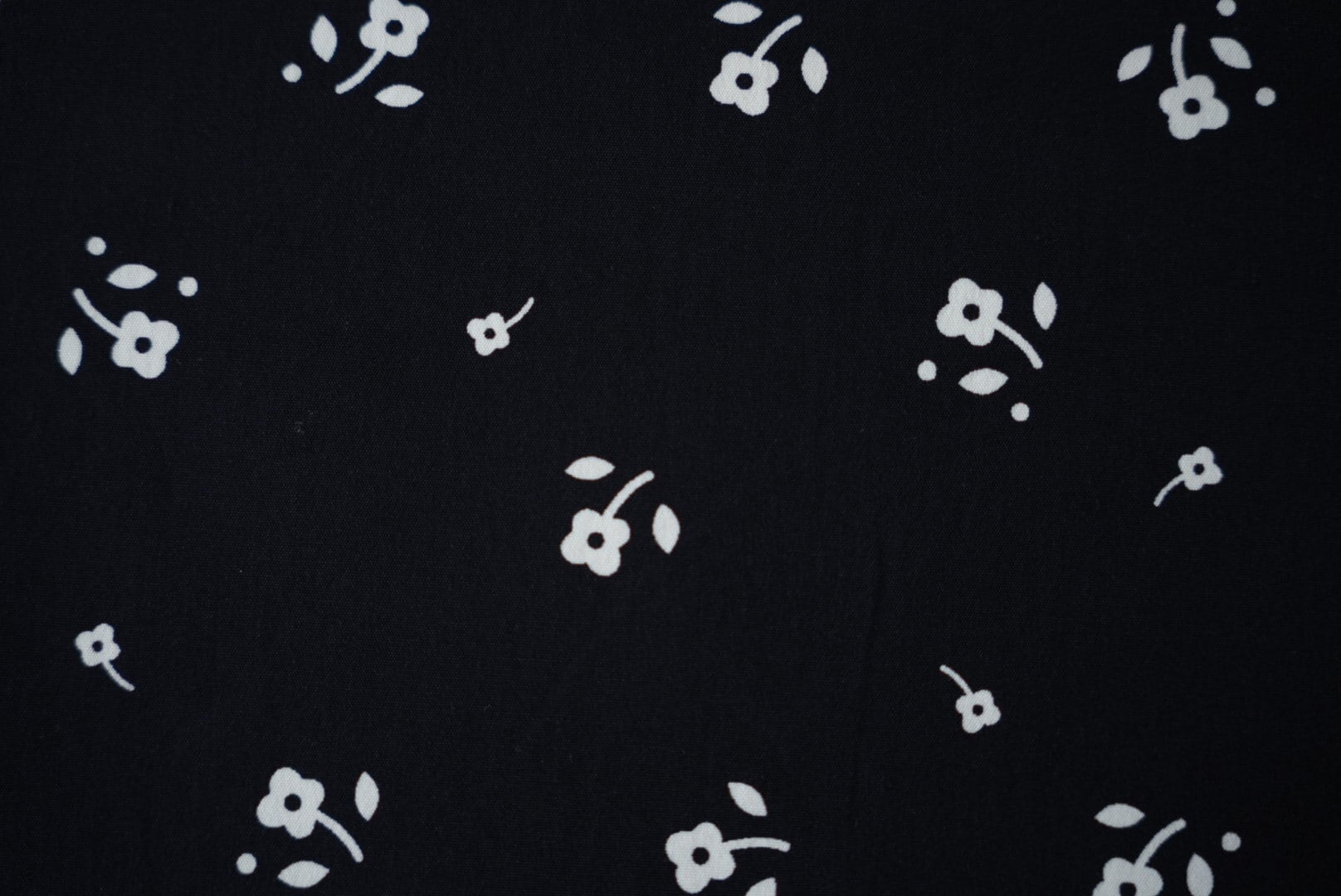 オリジナル生地【ohana】ネイビー 110cm×50cm | kurashiiro