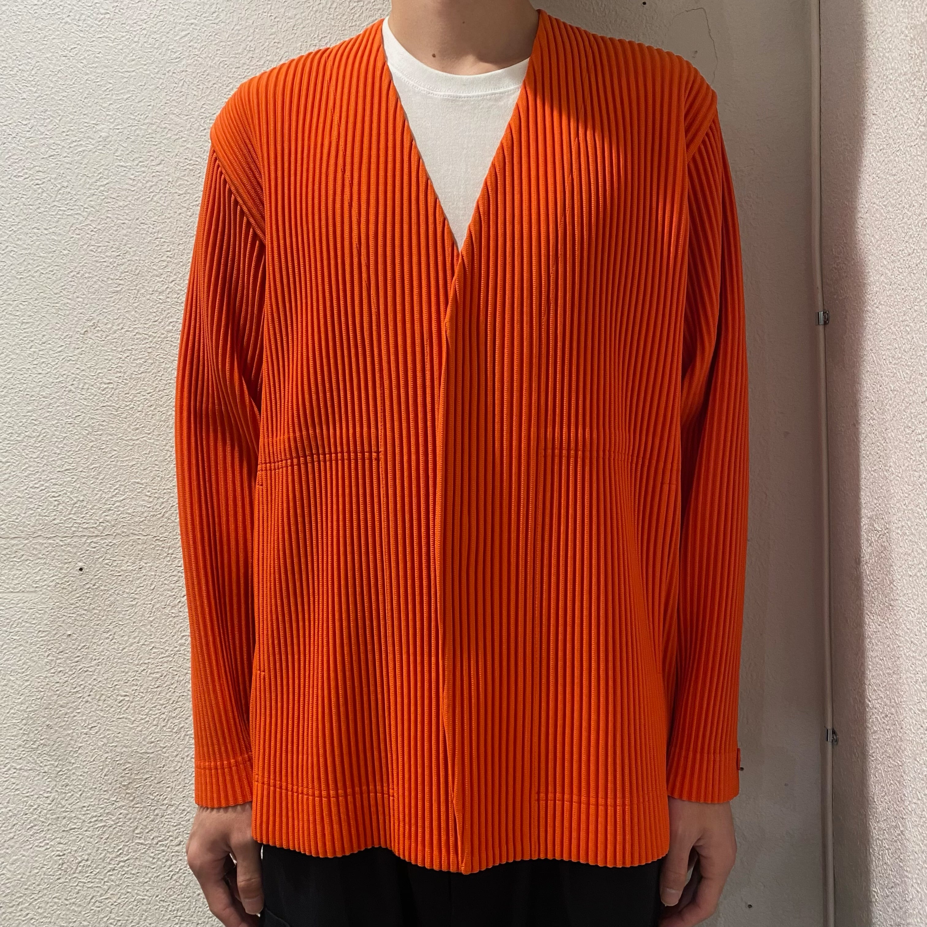 HOMME PLISSÉ ISSEY MIYAKE カーディガン　ブラック