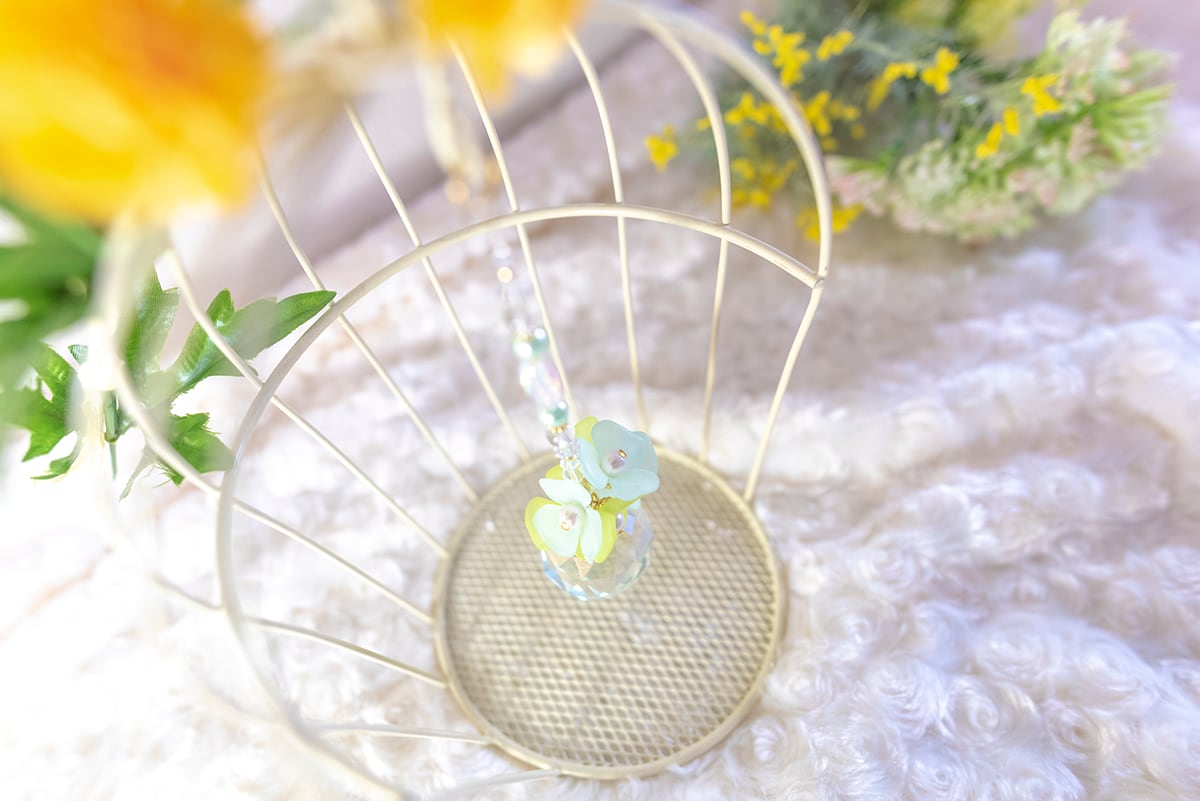 製品【3個入】お花のサンキャッチャー：グリーン | Shop Juge