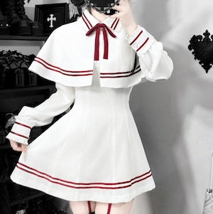 ゆめかわ♡全2カラー ケープ付きミニワンピース wanpi193 ゆめかわ♡全2カラー ケープ付きミニワンピース wanpi193