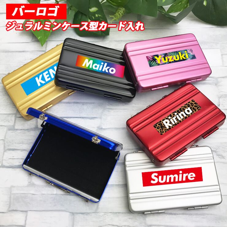 バーロゴ名入れ ジュラルミンケース型カード入れ（全6色） | PAY ID