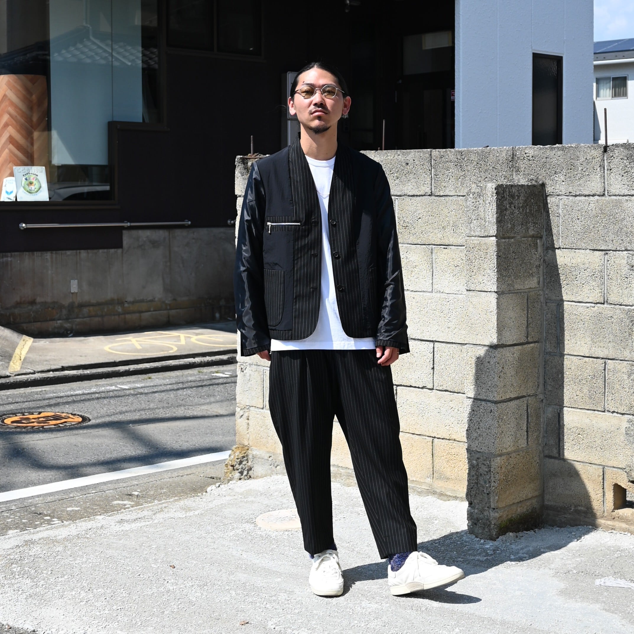 KUON / Reversible Kimono Collar Blazer | GANKO