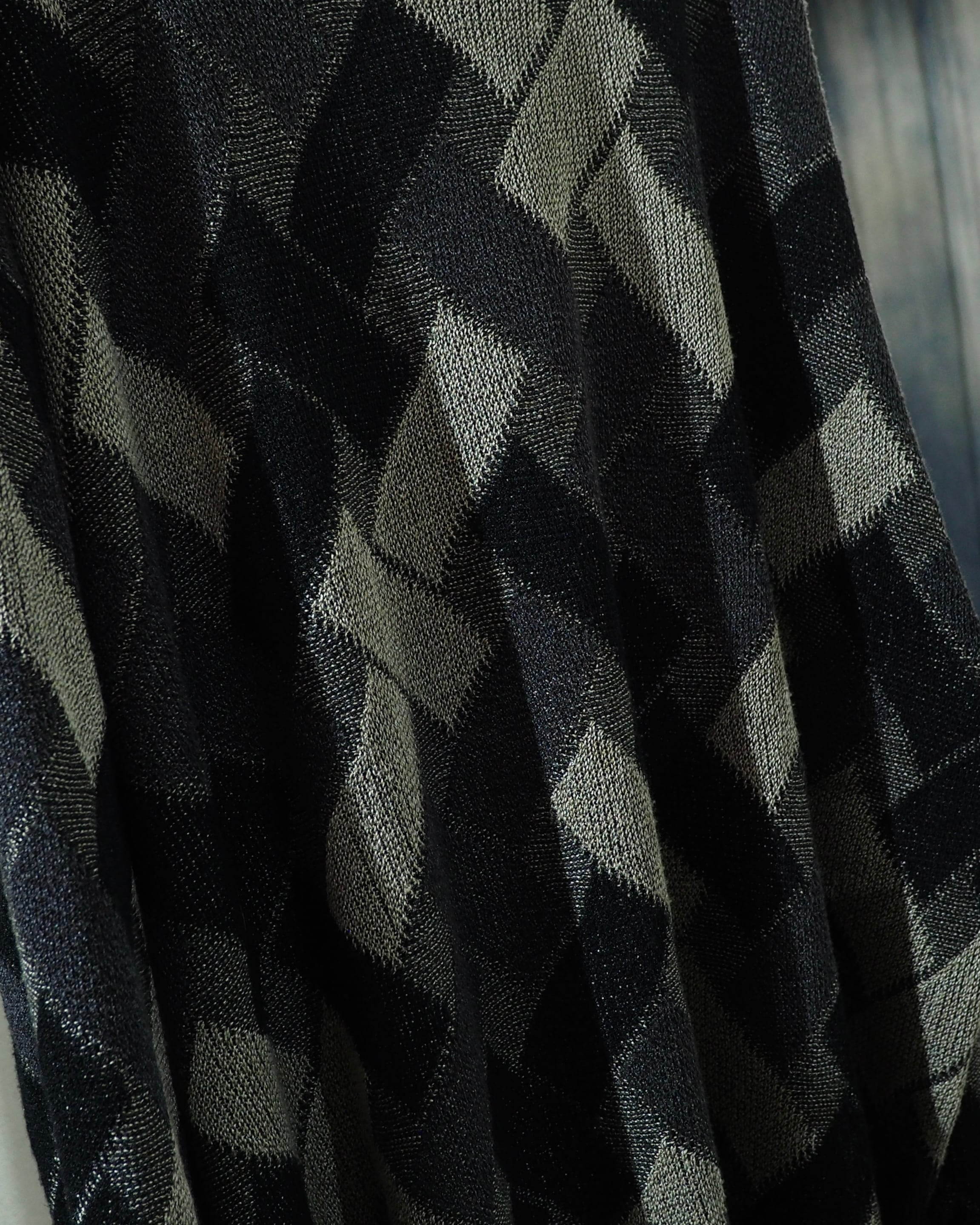 1990s " northern isles " Monotone Intrecciato Pattern Vintage Loose Knit