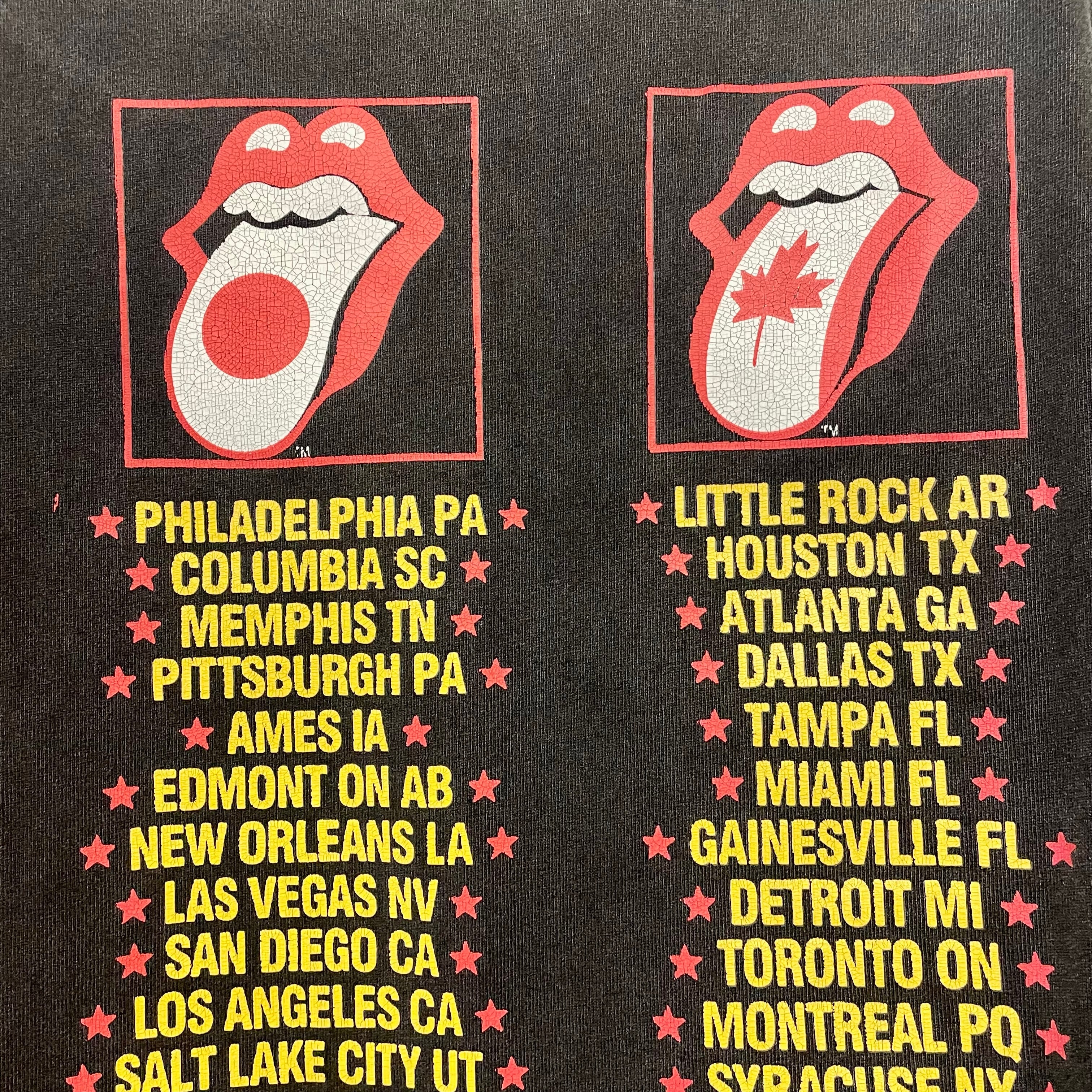 The Rolling Stones TOUR 94/95 ローリングストーンズ The Rolling Stones Tシャツ WORLD TOUR 94/95 ローリングストーンズ