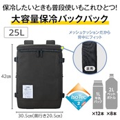 サーモス 保冷バックパック 25L オールブラック RFP-025 ALB
