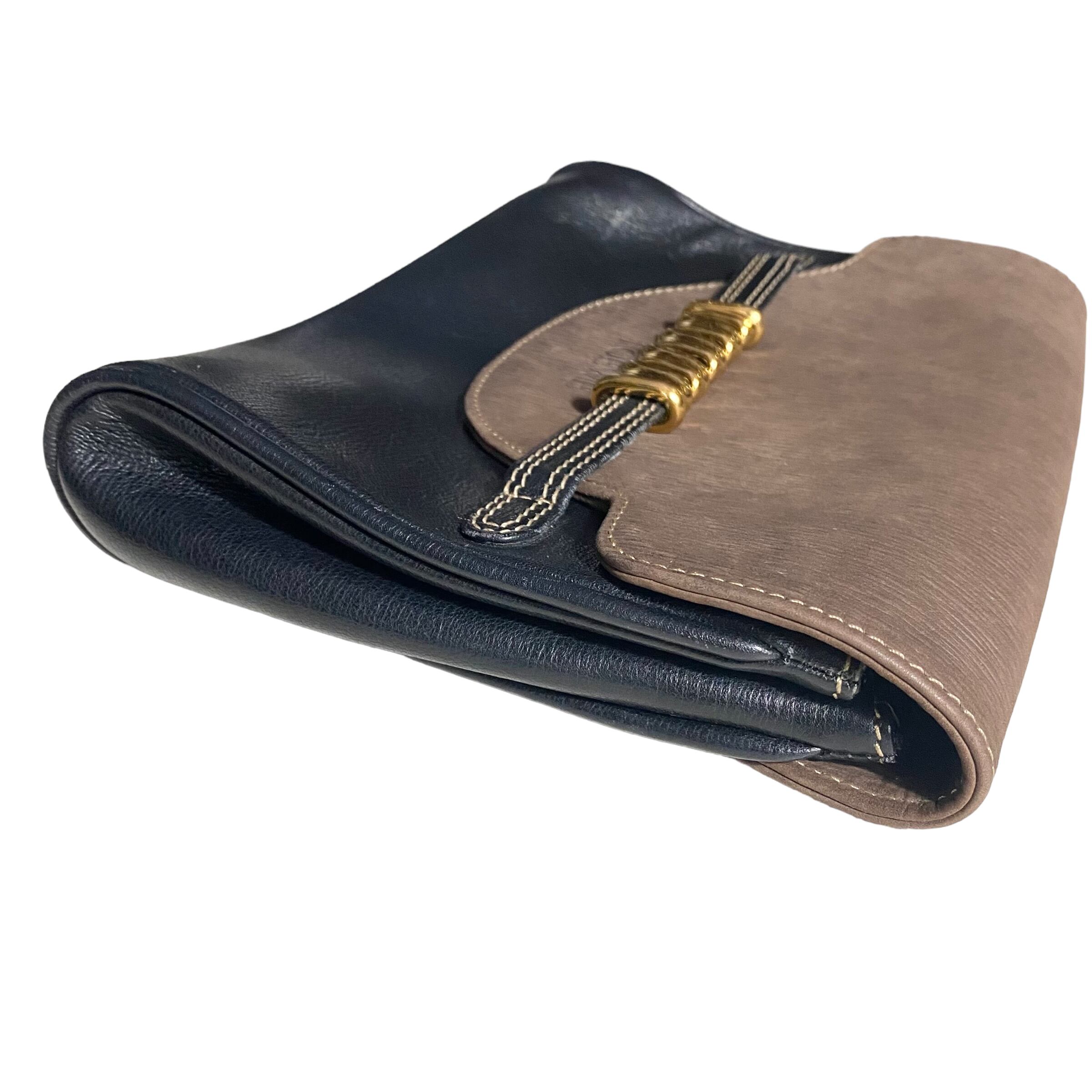 バッグ rare LOEWE clutchbag belt leather vintage LOEWE leather clutch bag “VELAZQUEZ” | NOIR ONLINE