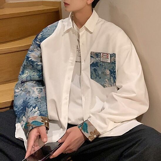 フラーワープリントシャツ STEVEN ALAN（スティーブンアラン） ブラウス シャツ 「Steven Alan