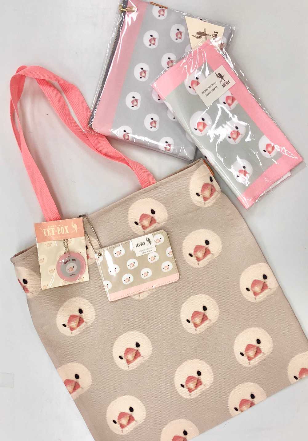 文鳥 キャンバス トートバッグ (受注生産 9月上旬発送)