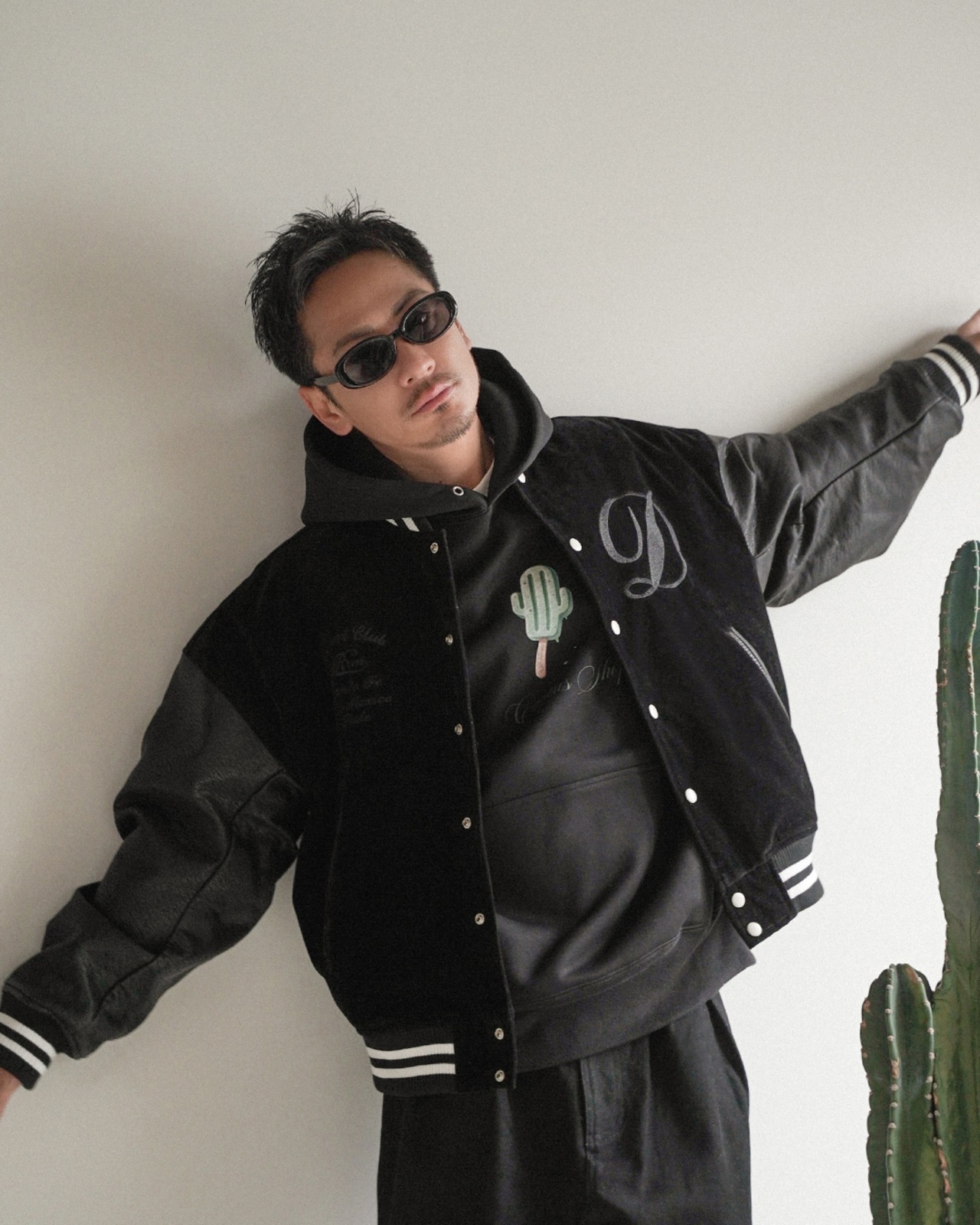 【#Re:room】DESERT CLUB SUEDE STADIUM JACKET［REJ138］
