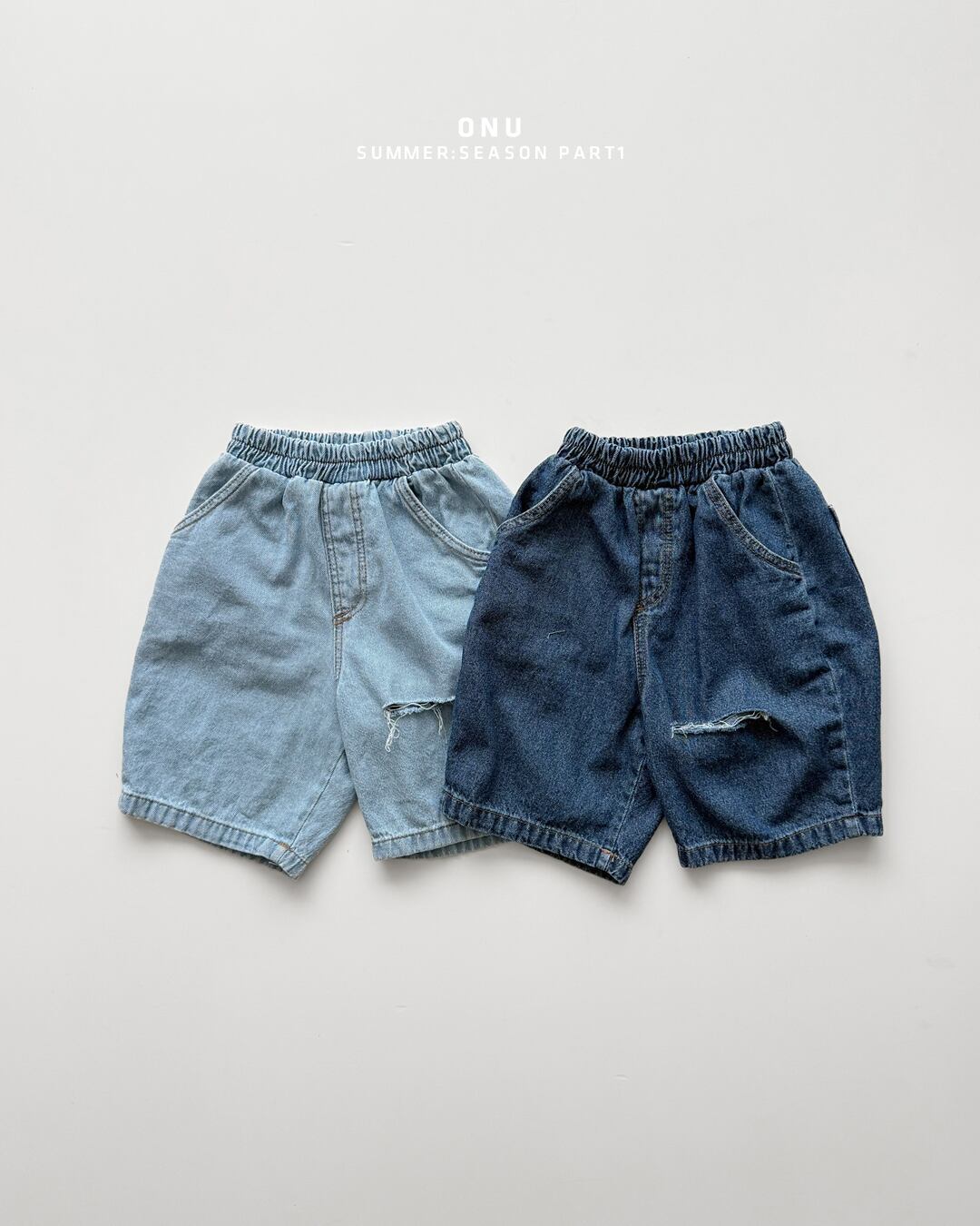 【予約】onu Ripped denim pants