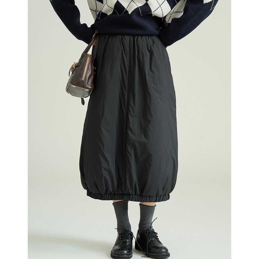 casual loose mid length skirt