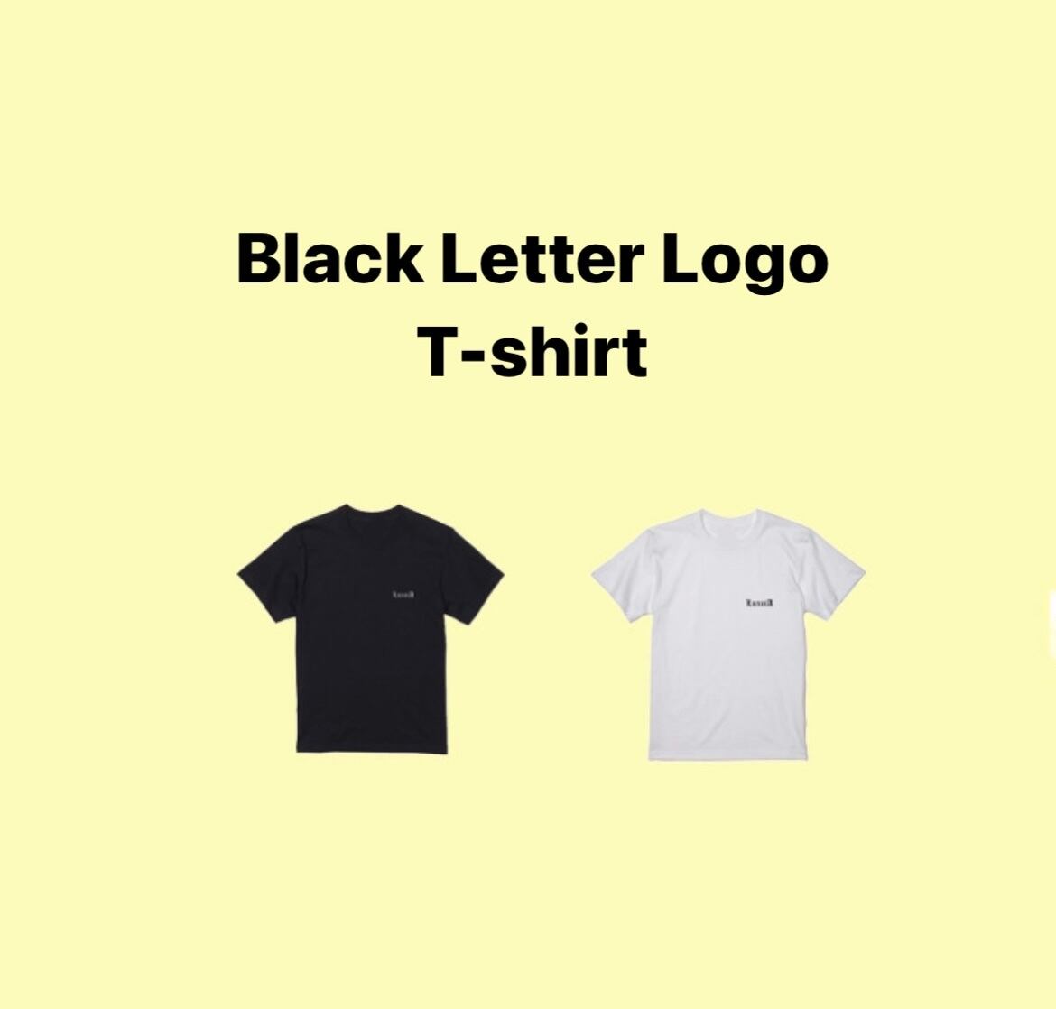 ブラックレターロゴTシャツ | LuxciA