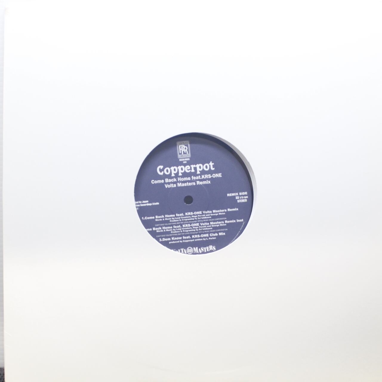 Copperpot Feat. KRS-One / Come Back Home (Volta Masters Remix) [RRCRI-80231] - 画像3