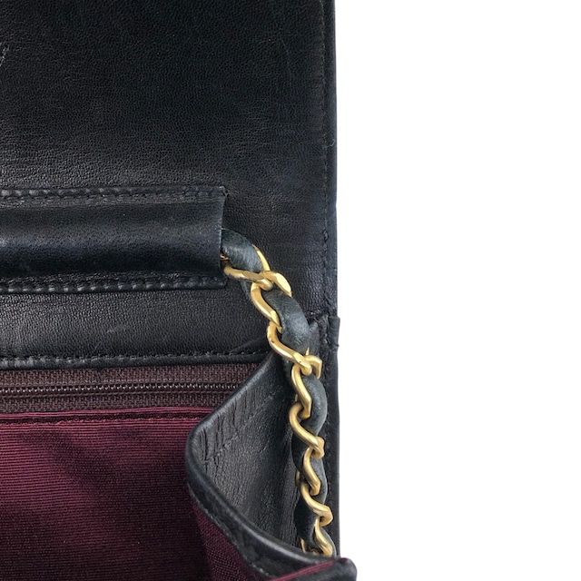 CHANEL シャネル マトラッセ ショルダーバッグ ブラック ココマーク ターンロック レザー チェーン vintage ヴィンテージ オールド tjbcjh