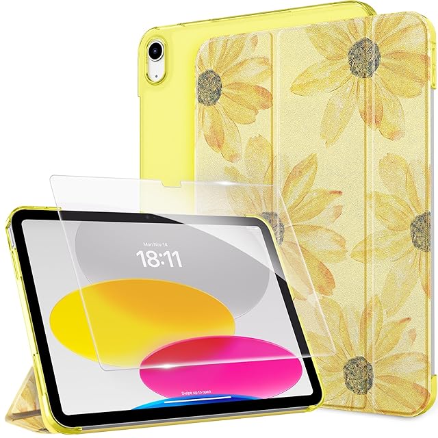 iPad 11世代 10世代 ケース ガラスフィルム セット]CACOE ipad a16 11