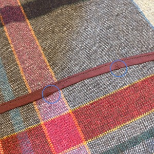 40’s 50’s fur brown ribbon collar