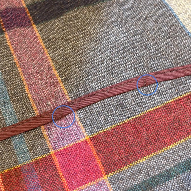 40’s 50’s fur brown ribbon collar