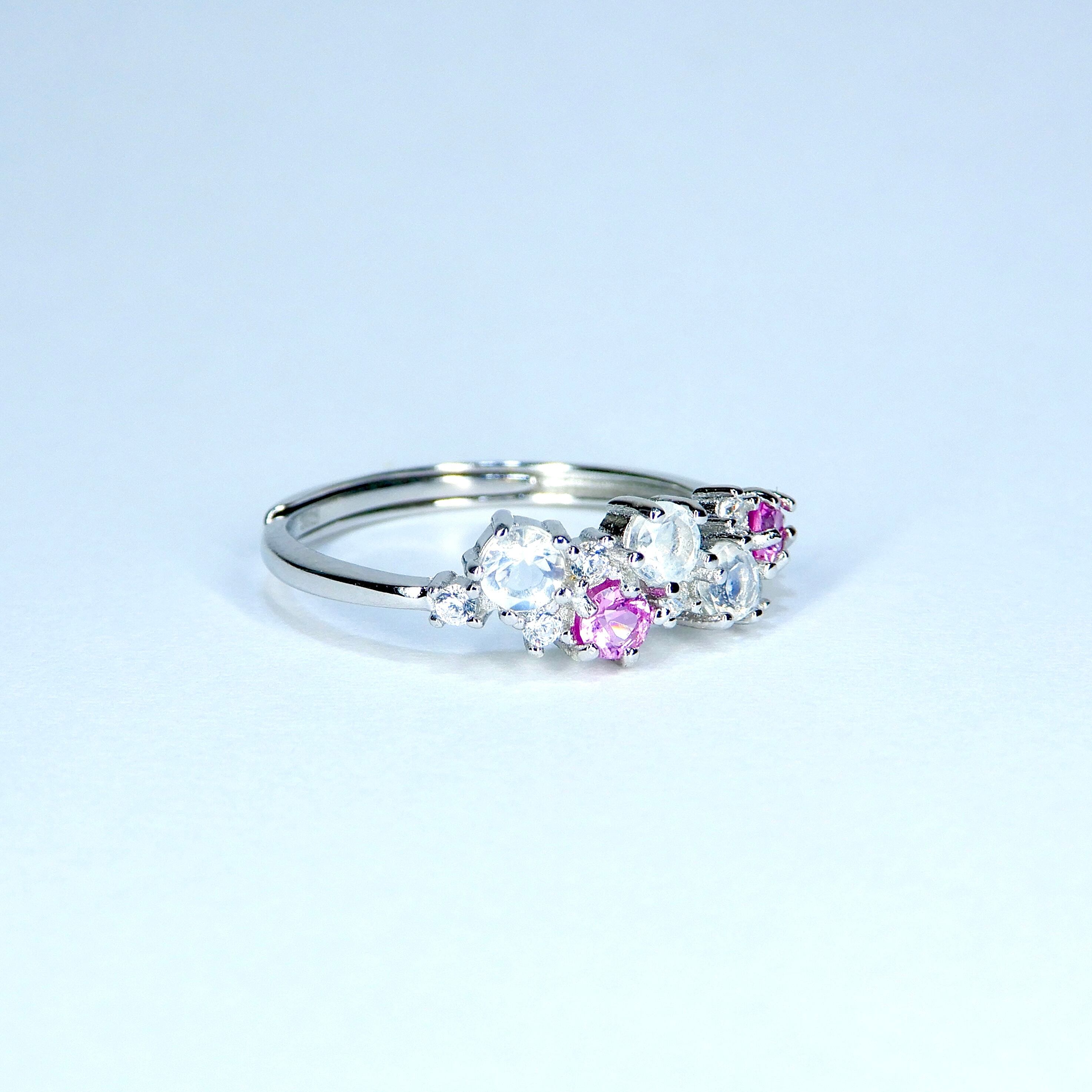 リースRing♦︎非加熱サファイア・ラブラドライト♦︎