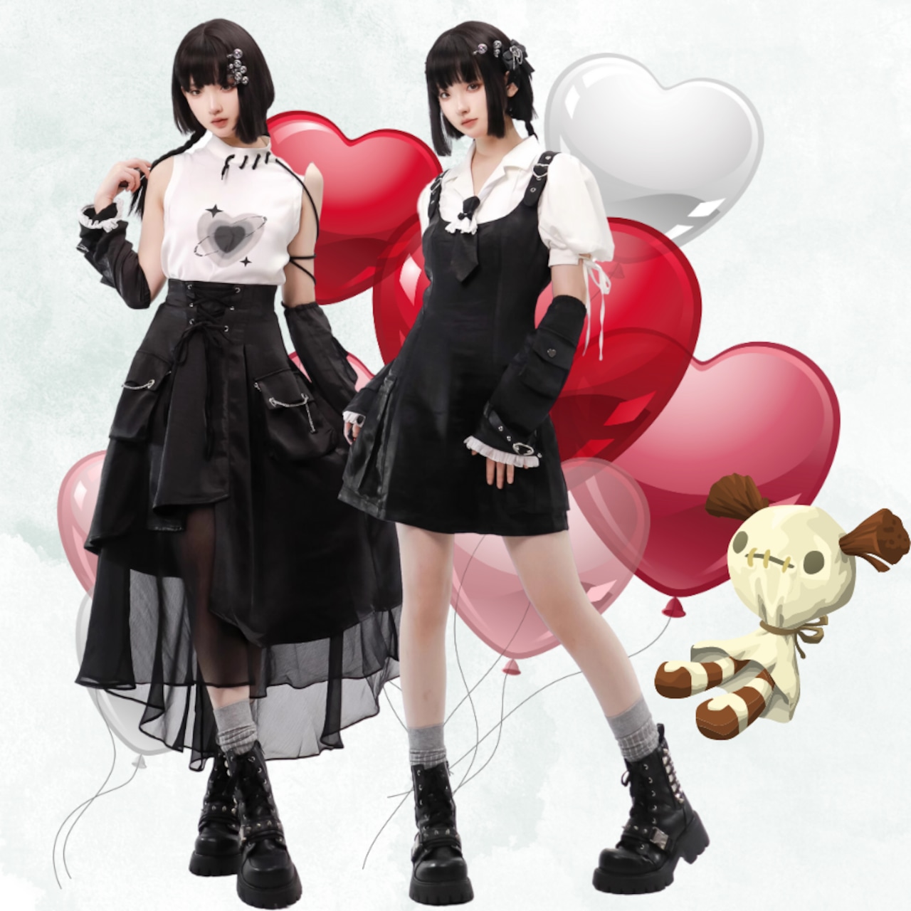 天使と悪魔 サブカル系 ブランド pinksavior スリーブカバー 天使と悪魔 サブカル系 ブランド pinksavior スリーブカバー