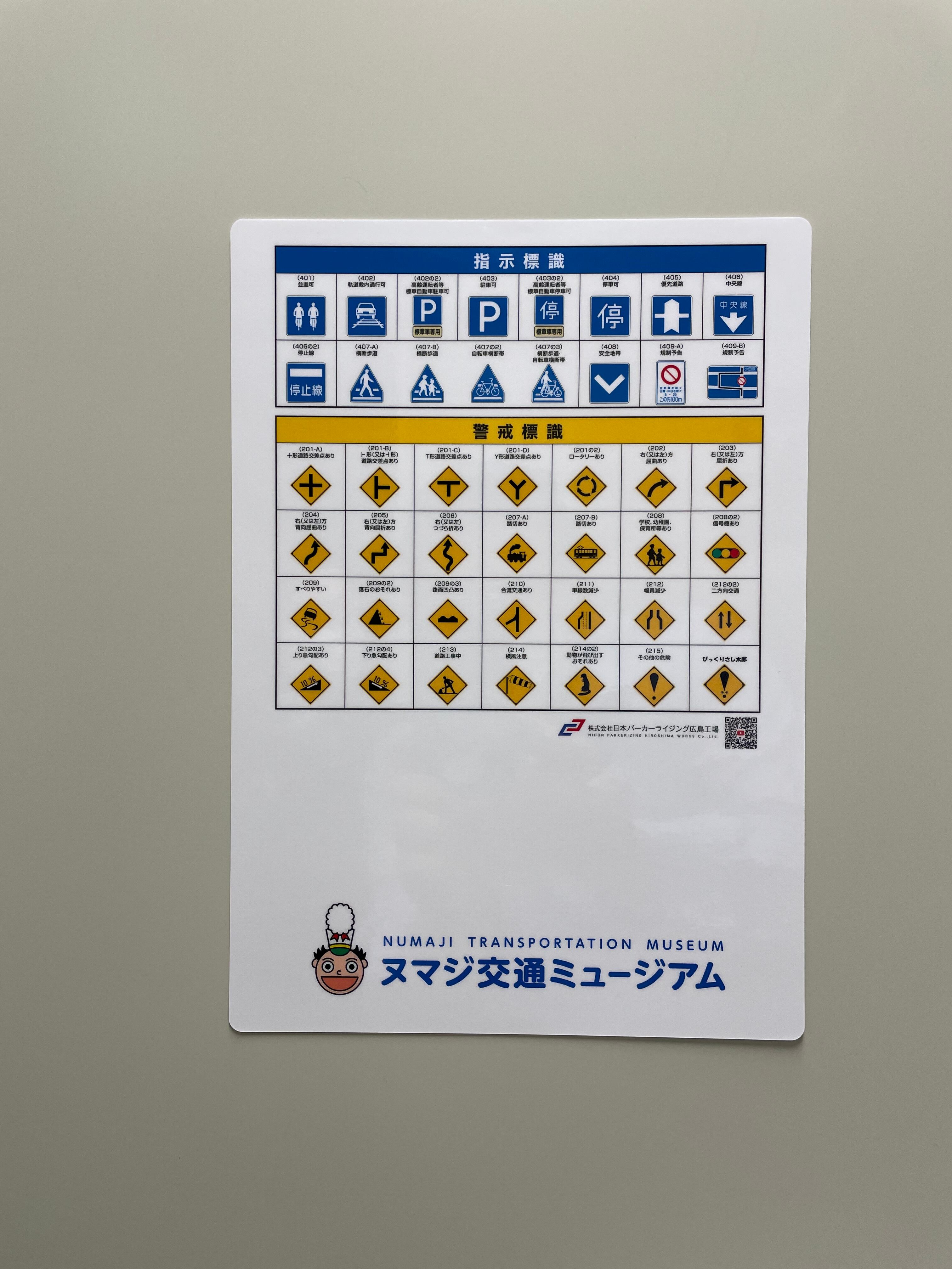 両面下敷き1枚＋クリアファイル2枚の3点セット！ 規制標識