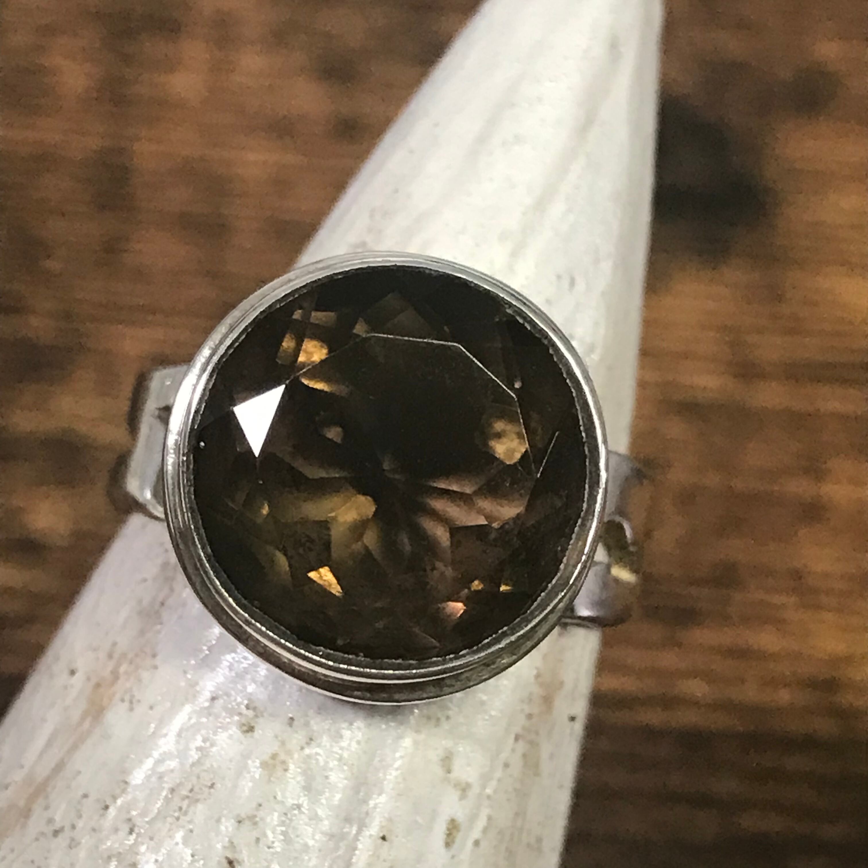 スモーキークォーツ シルバー リング 天然石 アクセサリー 指輪