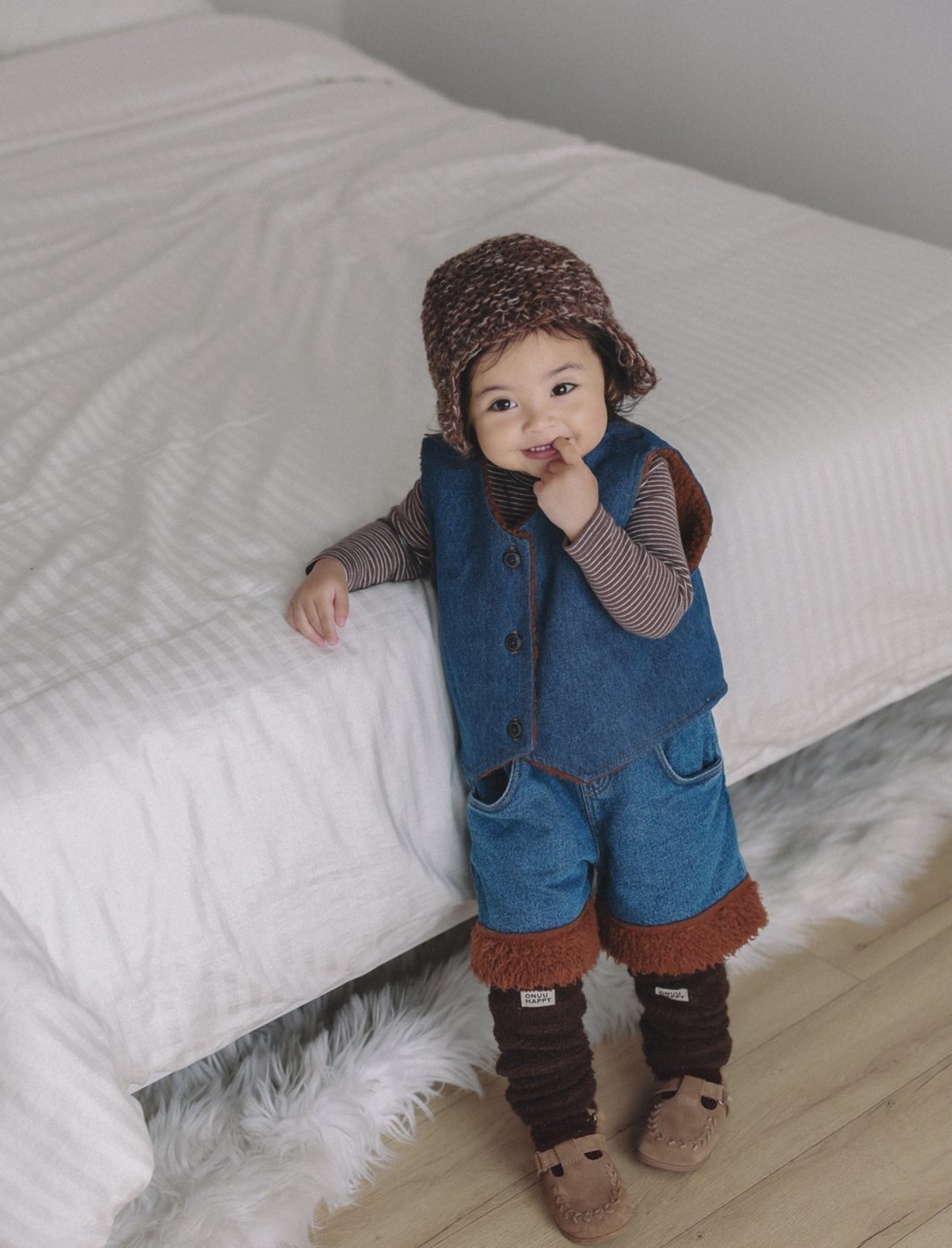 ONU［取寄］dumble denim vest 26winter