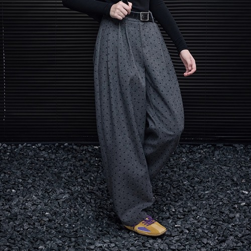ドットワイドレッグパンツ ・20045
