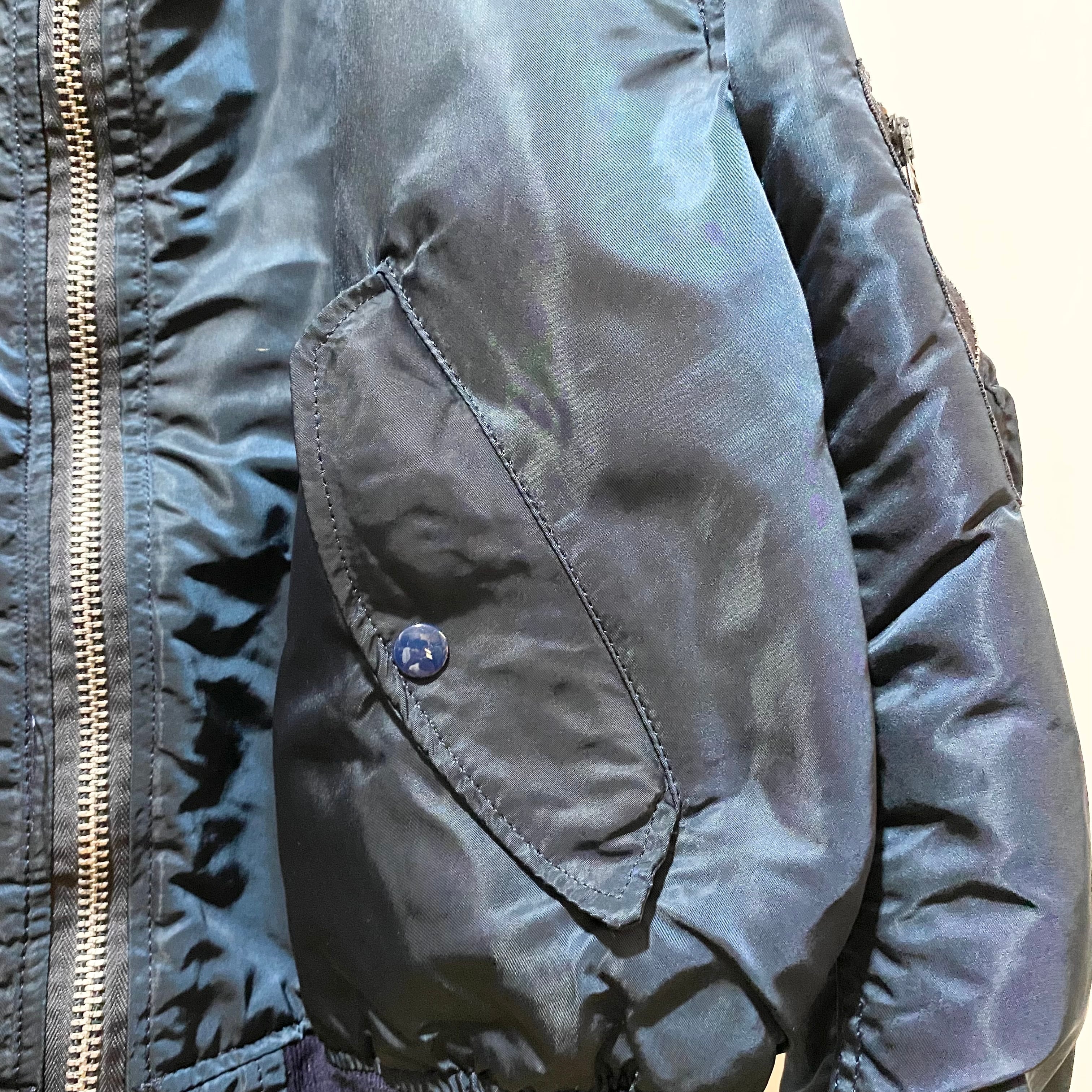 Alpha Industries MA-1 Flight Jacket Navy Made in USA 90s Alpha Industries MA-1 Flight Jacket Navy Made in USA 90s