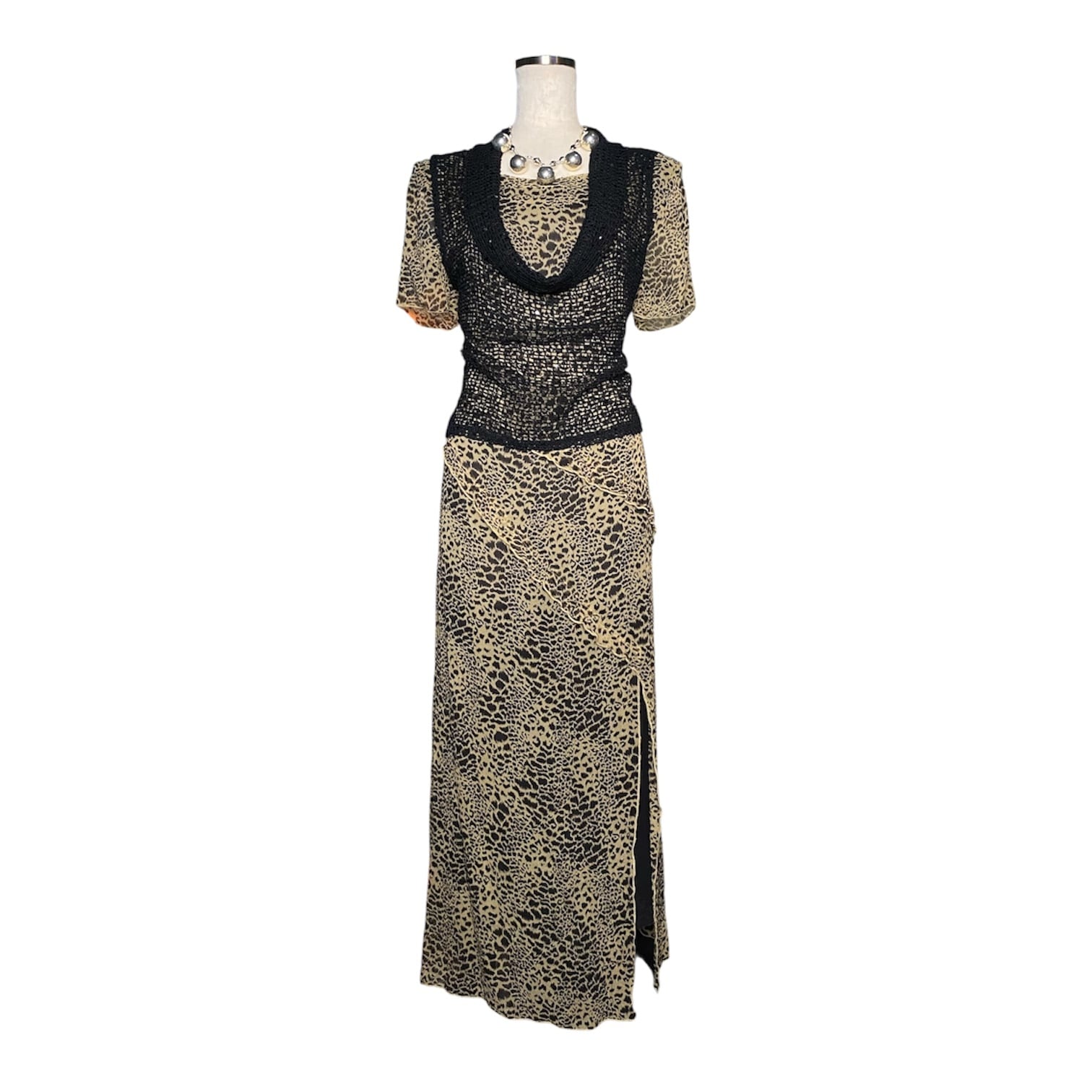 used leopard dress