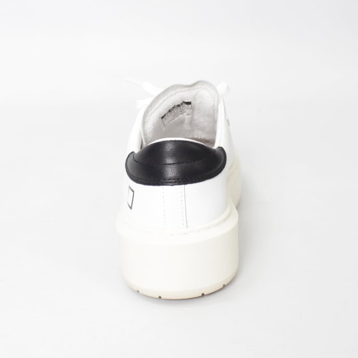D.A.T.E. デイト HILL LOW PLATFORM CALF WHITE-BLACK ローカット