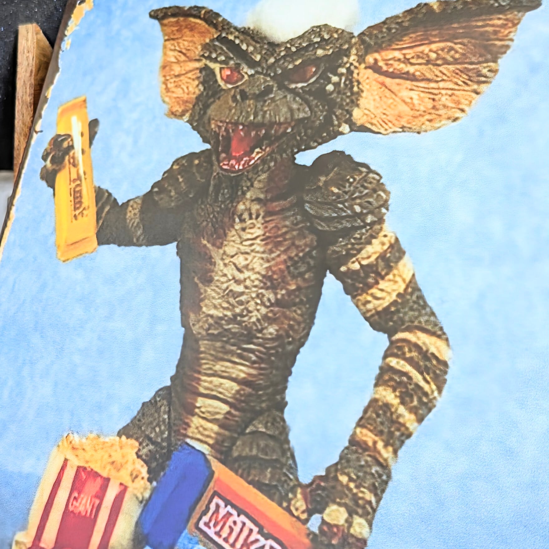 送料無料！ちょうどいいブリキ看板【 Gremlins （ グレムリン ）】 ストライプ お菓子 / METAL SIGN / メタルサイン / ブリキ看板 / サインボード / ビンテージ加工 〚アメリカン雑貨 アメトイ〛