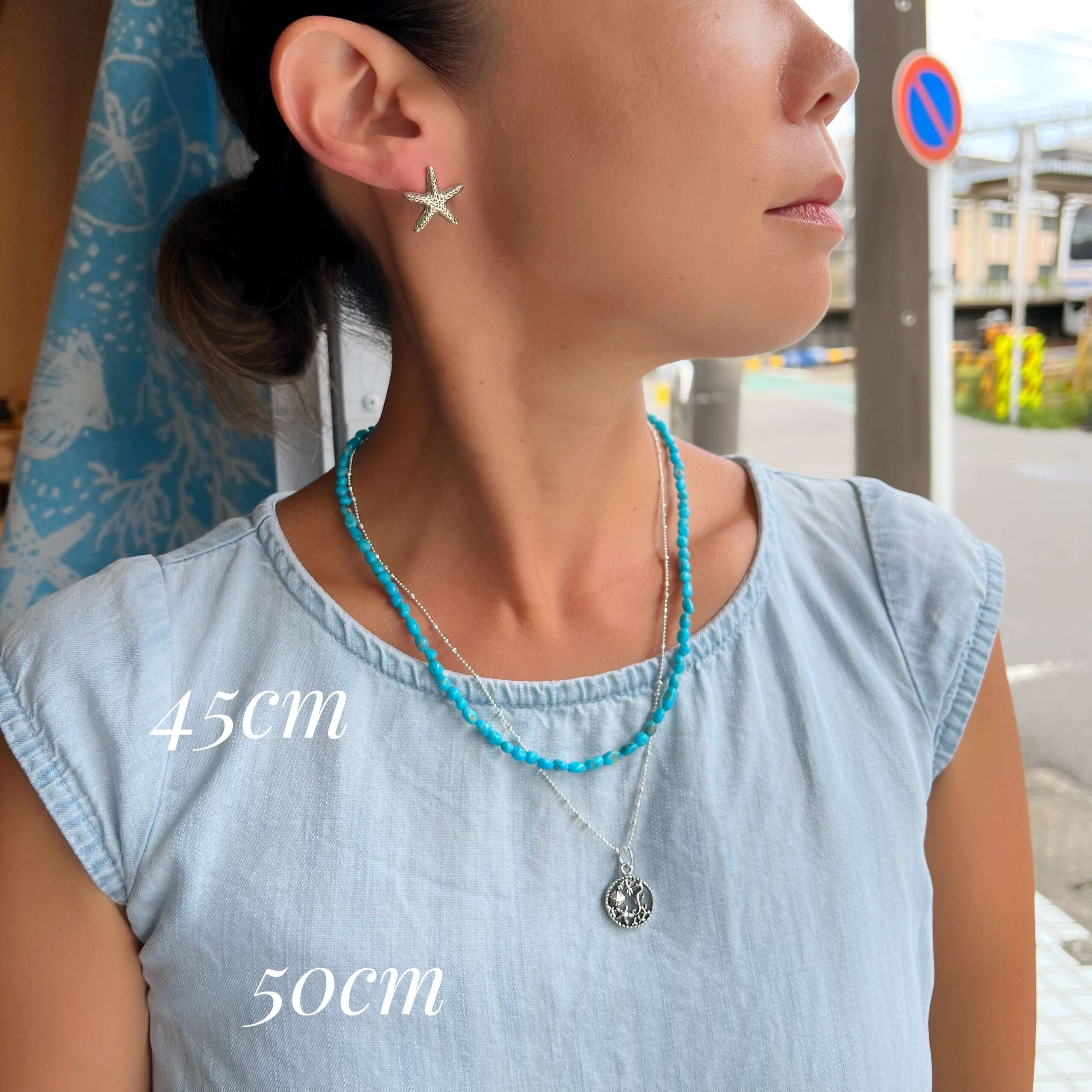 Lagoon Original アリゾナ産 ターコイズ リトル ナゲット 一連