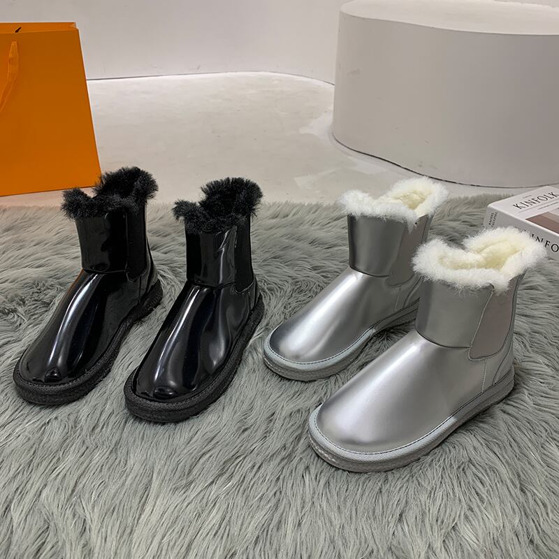 ウィンターサーマルスリーブショートブーツ 靴 シューズ コットン 冬物 ラウンドトー 防水 フェイクシューズ67545226276