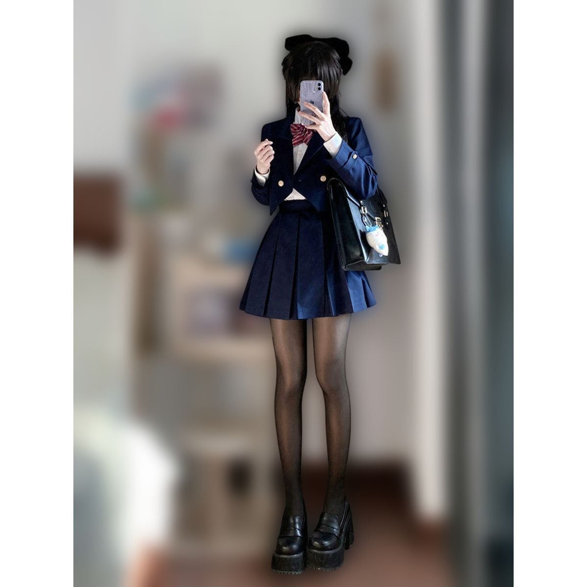 ダブルブレストネイビー制服セットアップ | Maiden's Rêve