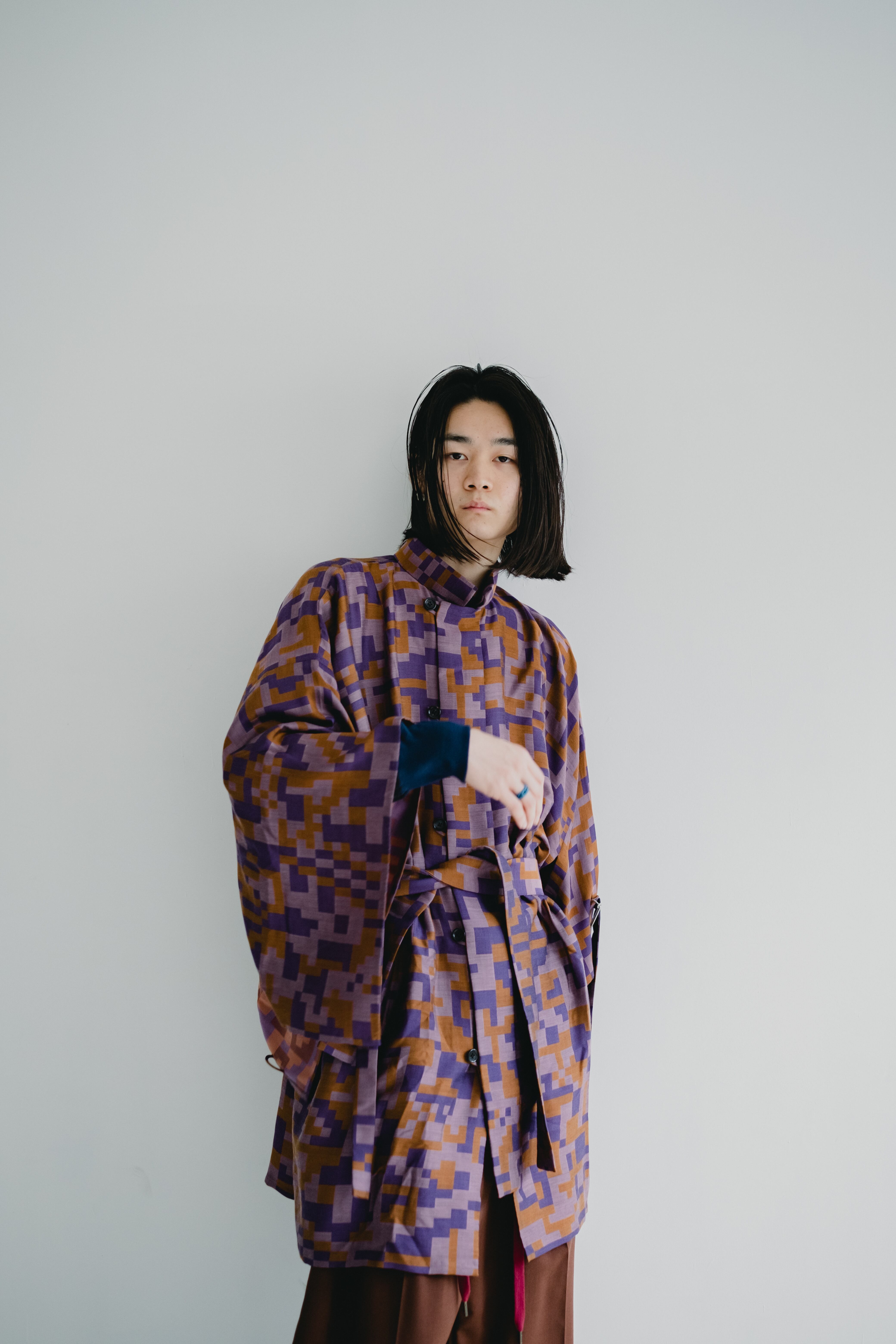 RADIO EVA × 01u10】KIMONO over coat（digital camouflage） | 01u10